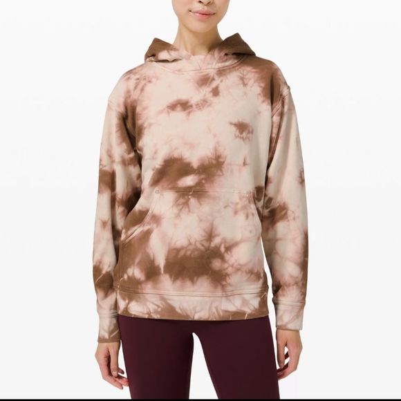 lululemon athletica Tops - Lululemon All Yours Earth Tie Dye Hoodie Sweatshirt size 10